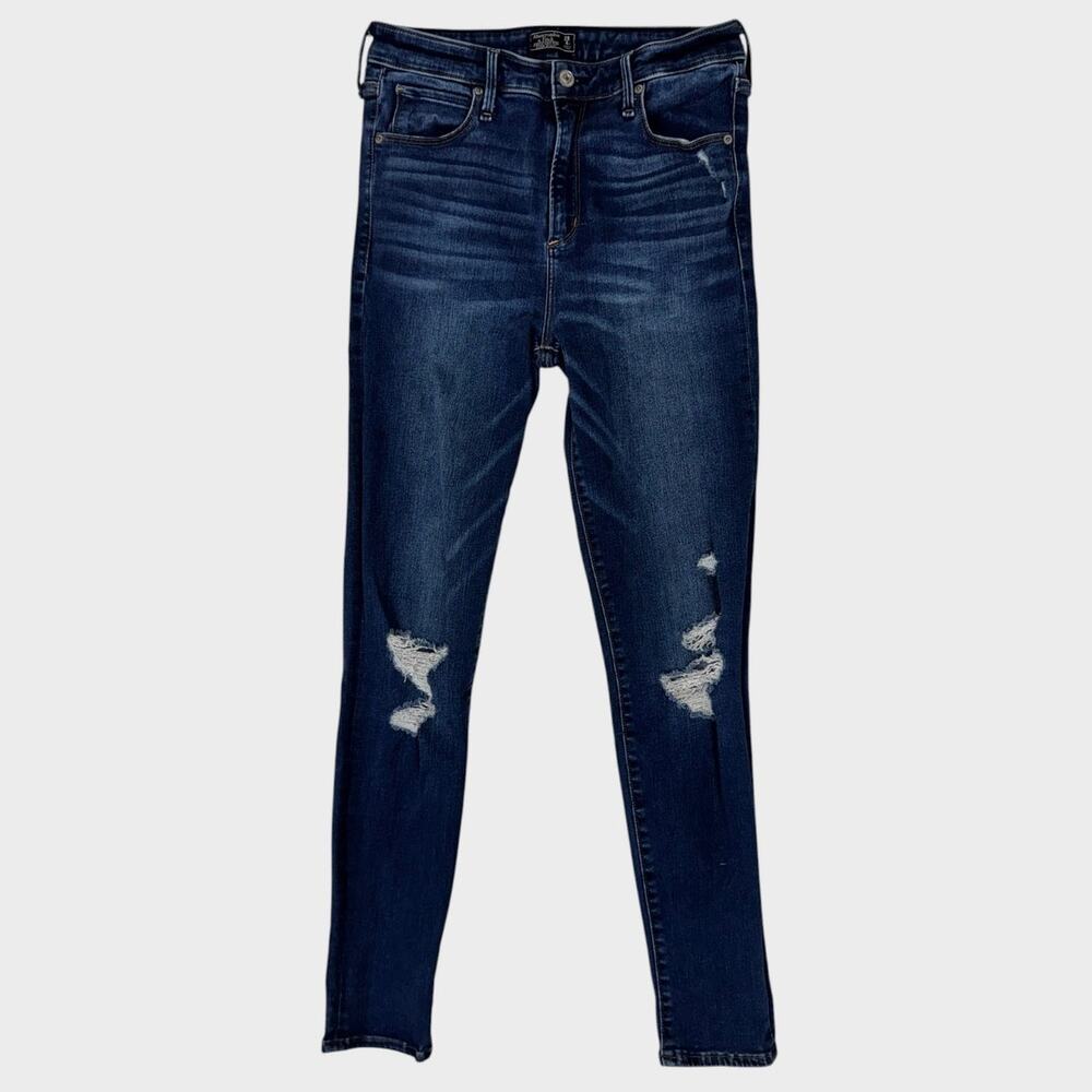 Abercrombie & Fitch 29 8 Simone High Rise Super Skinny Distressed Jeans